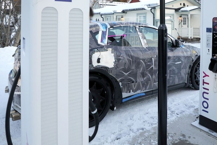 Ferrari EV mule spyshots