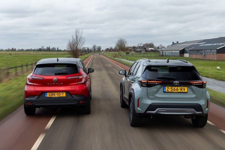 Dubbeltest Toyota Yaris Cross Renault Captur