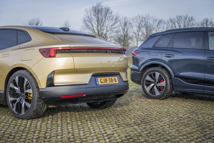 Audi Q6 e-tron - Polestar 4 - dubbeltest