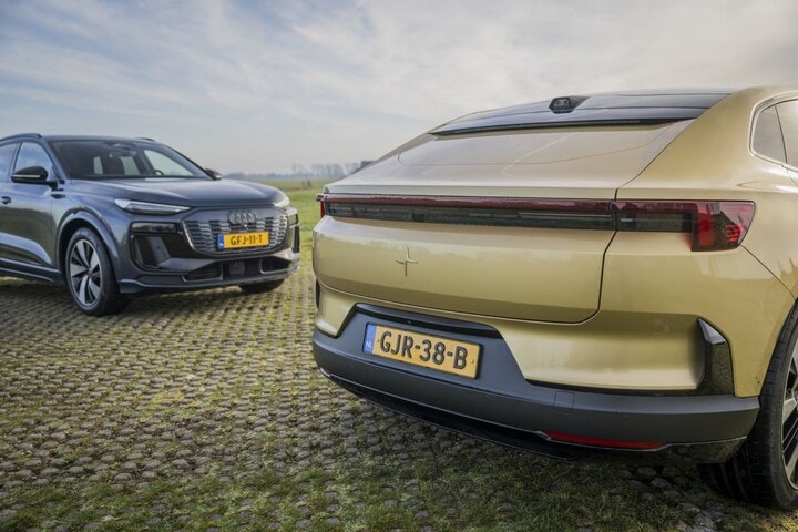 Audi Q6 e-tron - Polestar 4 - dubbeltest
