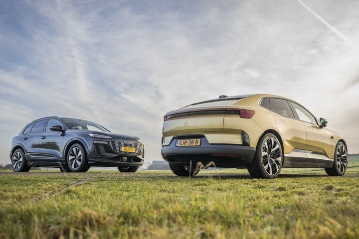 Audi Q6 e-tron - Polestar 4 - dubbeltest