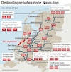 Wegen die afgesloten zijn wegens Navo-top