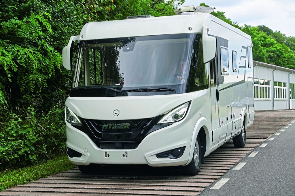 Campers getest door Hymer