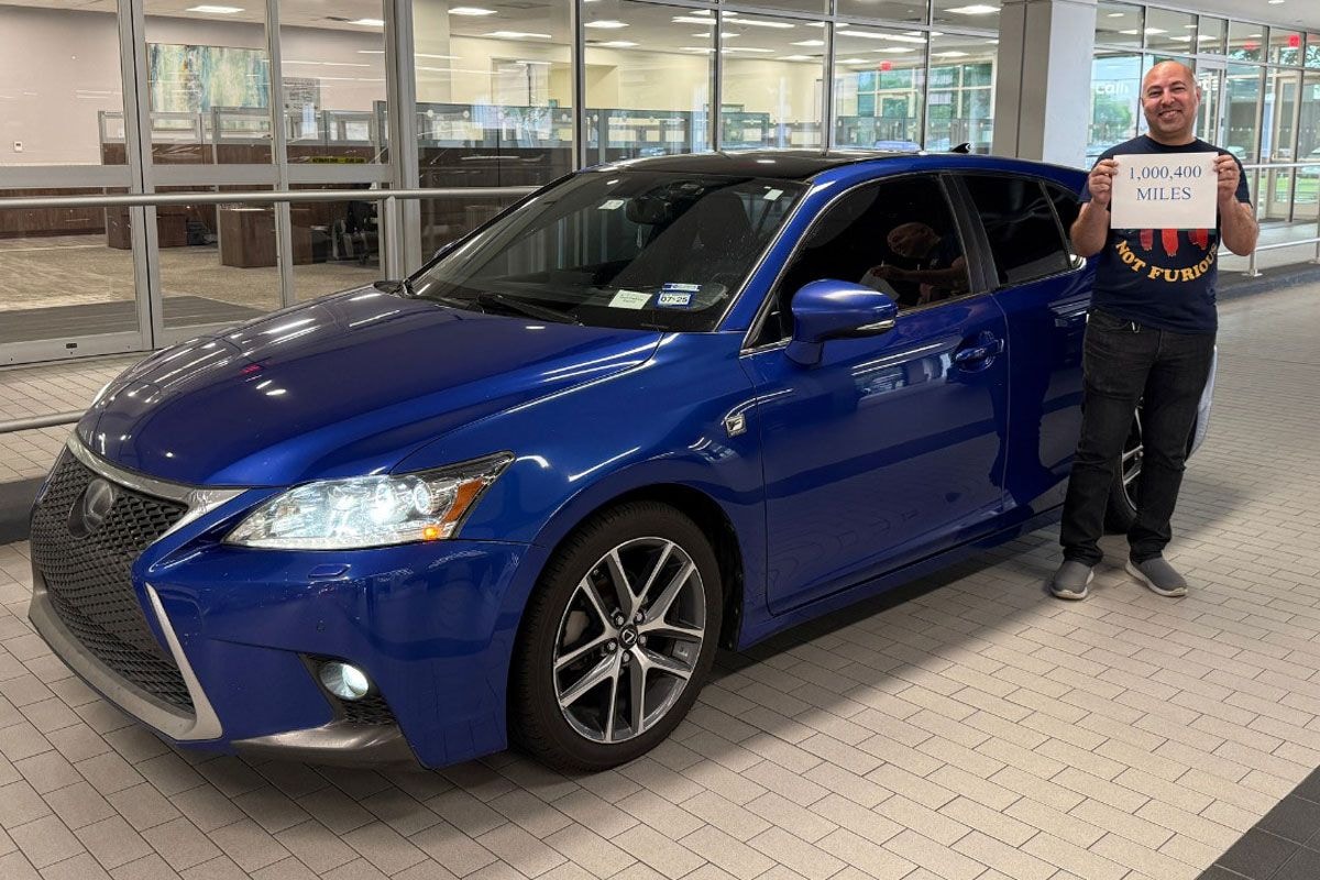 Lexus CT miljoen mijl