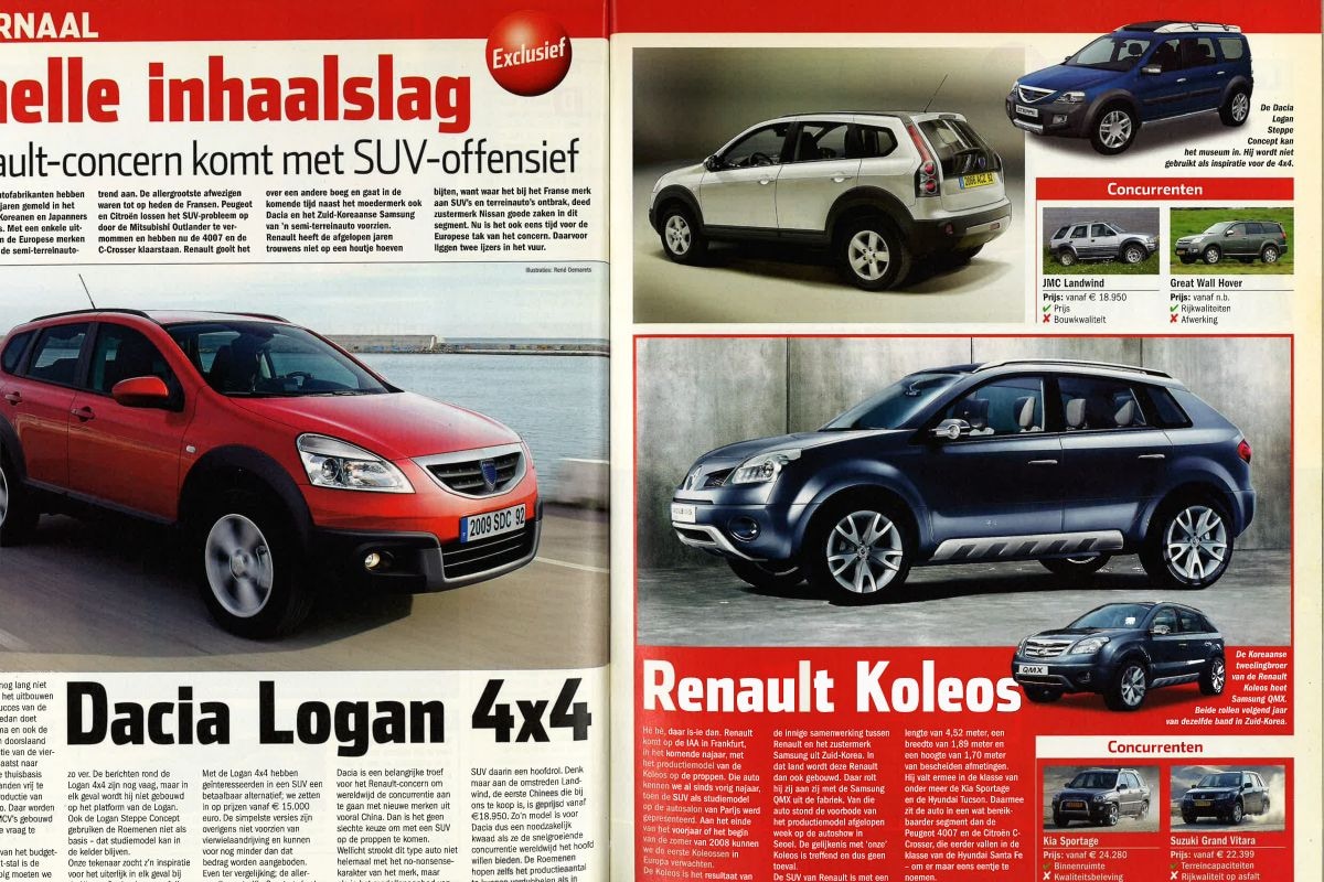 Dacia Logan 4x4, vooruitblik op Duster in 2007