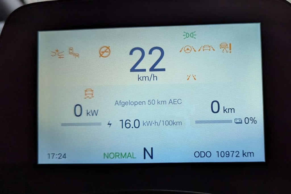 accu leeg van een BYD Dolphin