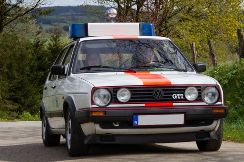 Volkswagen Golf GTI van de Belgische Rijkswacht