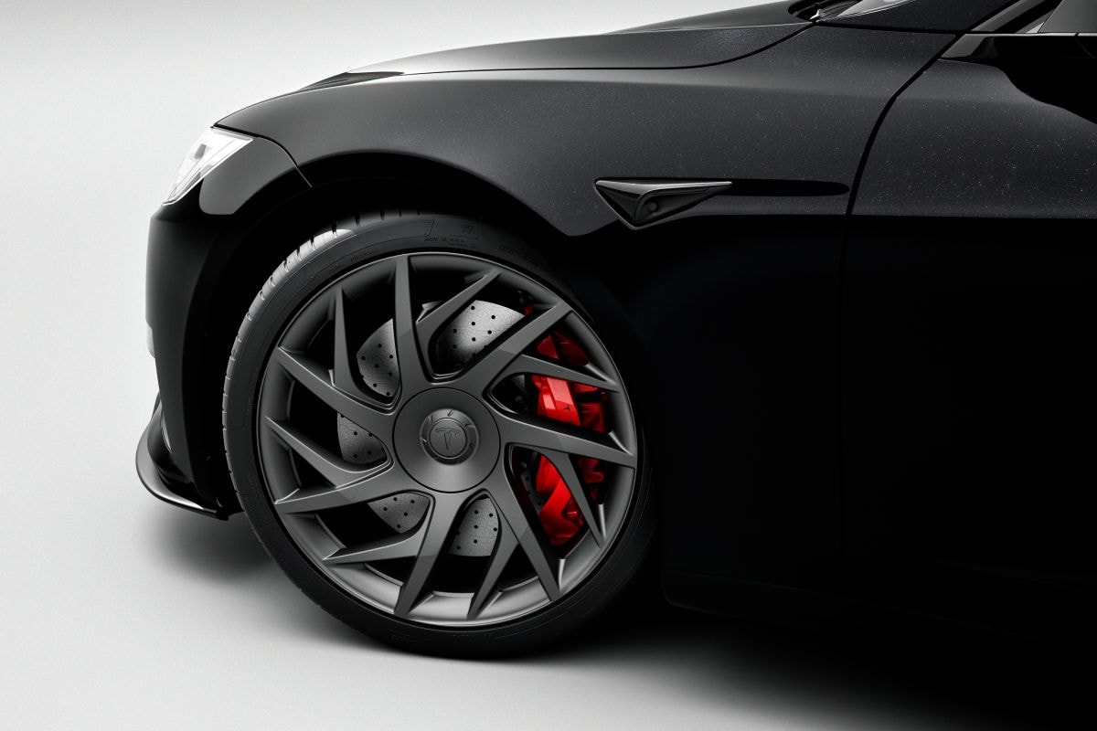 Tesla Model S fabrieksbeeld