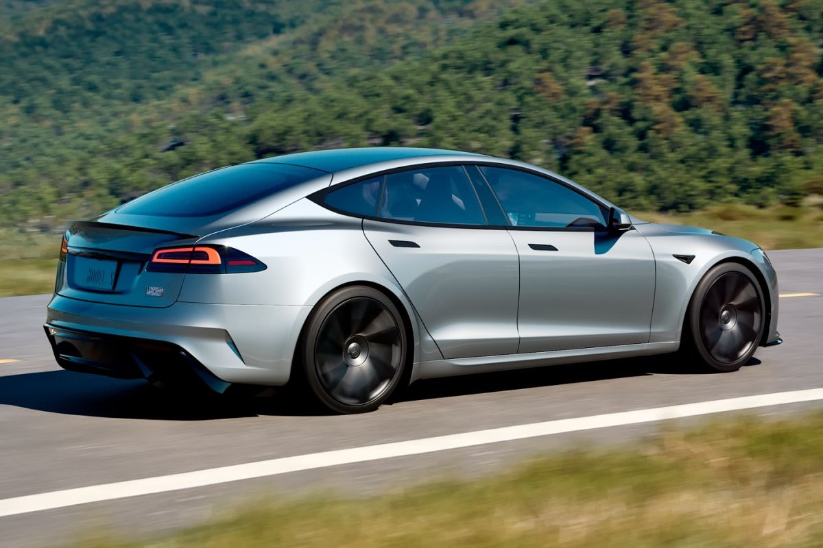 Tesla Model S fabrieksbeeld