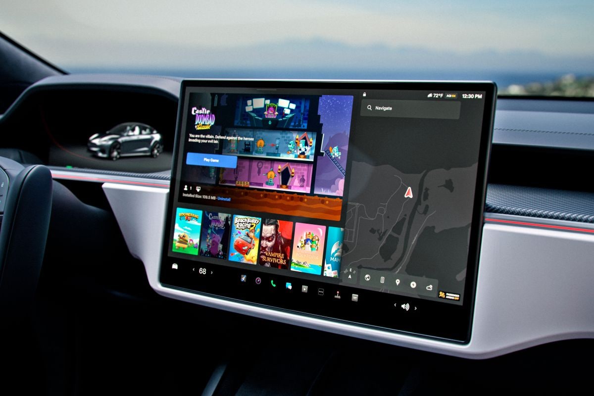 Tesla Model S fabrieksbeeld