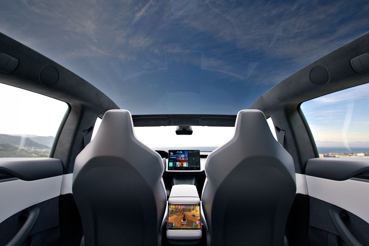 Tesla Model S fabrieksbeeld