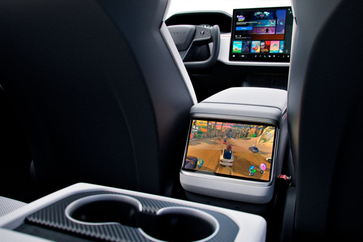 Tesla Model S fabrieksbeeld