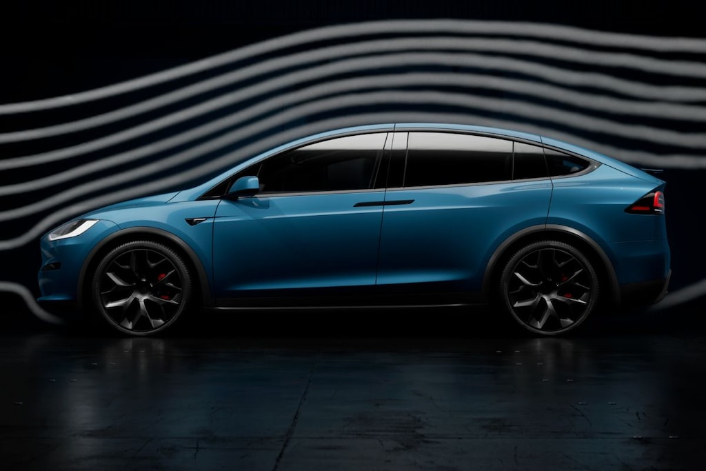 Tesla Model X fabrieksbeeld