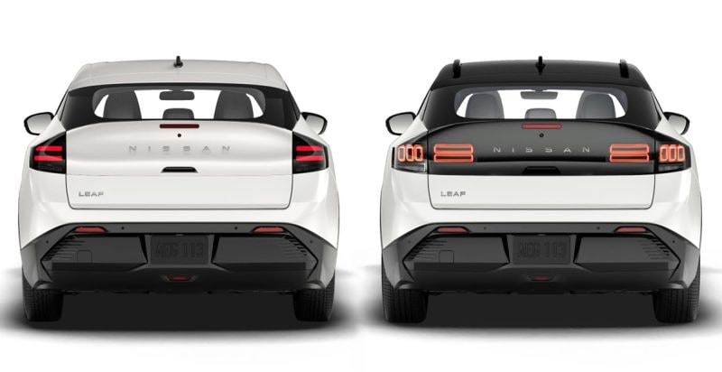 Nissan Leaf basis versus top