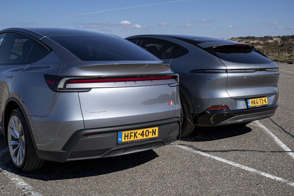 dubbeltest Tesla Model Y vs XPeng G6