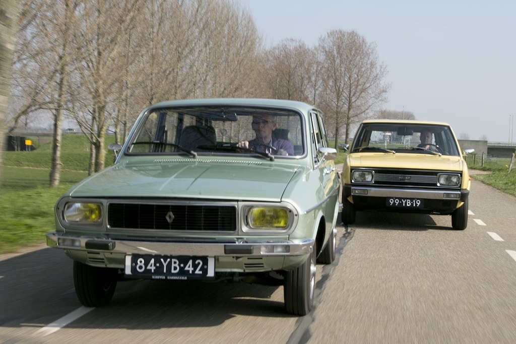 Renault 12 Break en Fiat 131 Mirafiori Familiale