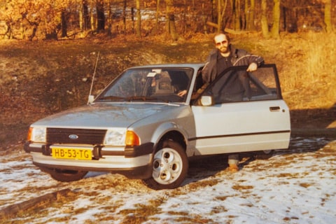 Jan-Kees zijn eerste auto was een Ford Escort XR3, het antwoord op de Golf GTI
