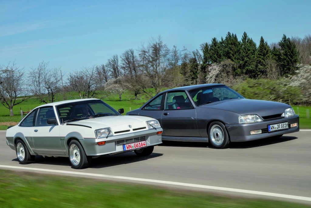 Opel Manta met Omega-neus Irmscher Opium