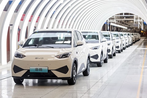 BYD ziet wereldwijde verkopen enorm stijgen