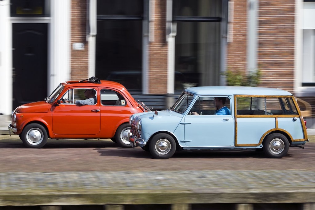Fiat 500 en Mini