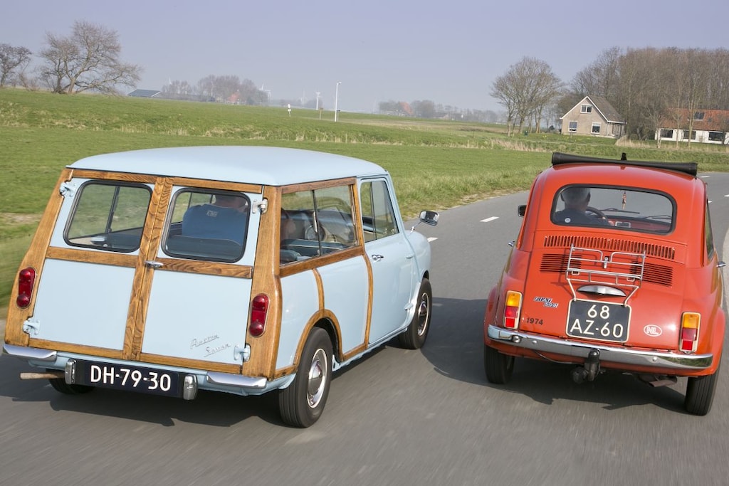 Fiat 500 en Mini