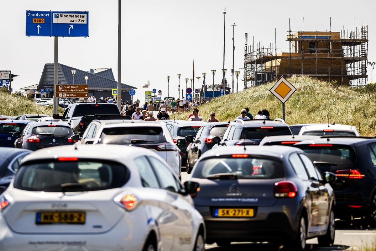 Zandvoort verkeer file (ANP)