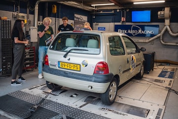 Renault Twingo op de rollenbank