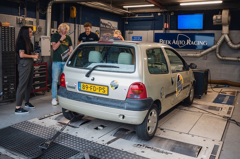 Budgetbrigade 2025 - Renault Twingo - Op de rollenbank