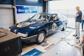 Citroën XM op de rollenbank