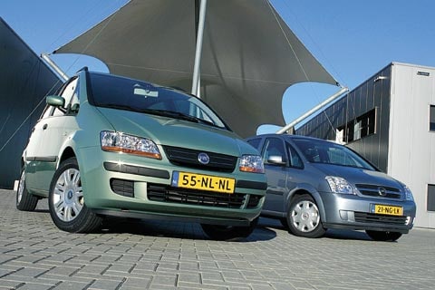 Vergelijkende Test: Opel Meriva 1.6-16V– Fiat Idea 1.4 16v