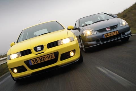 Honda Civic 2.0i Type-R – Seat Leon 1.8 20 VT Cupra R