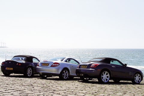 Mercedes SLK 350, Chrysler Crossfire Roadster 3.2i V6, BMW Z4 roadster 3.0i