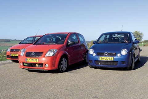 Citroën C2 VTS, Fiat Punto Abarth 1.8 16V, Volkswagen Lupo GTI