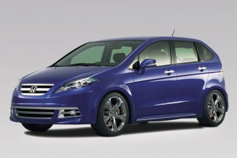 Honda FR-V als accessoire-etalage