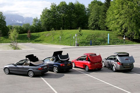 Peugeot 206 CC 1.6 16V HDiF - Renault Mégane CC 1.9 dCi - Audi A4 Cabriolet 2.5 