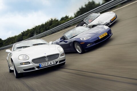 Test: Corvette C6 Convertible - Maserati Spyder - Porsche 911 Carrera