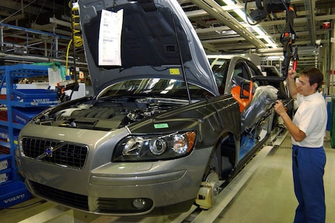 Productie Volvo in Gent omlaag
