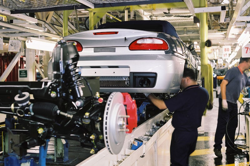 MG TF productie