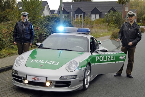 Politie paaien met auto's