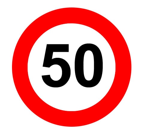 50 km bord