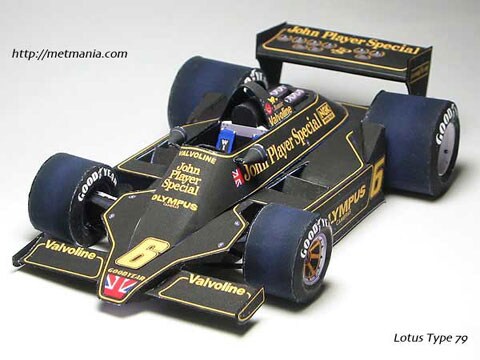 bouwplaat lotus F1 1979