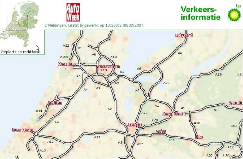 Geen file