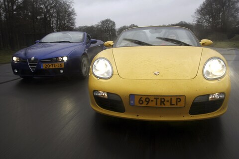 Test: Alfa Romeo Spider 3.2 V6 Q4 - Porsche Boxster