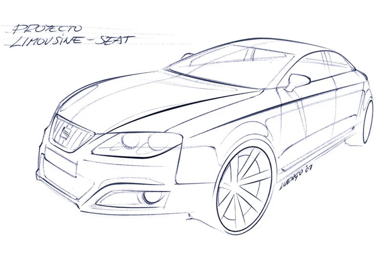 Seat limousine D-segment schets