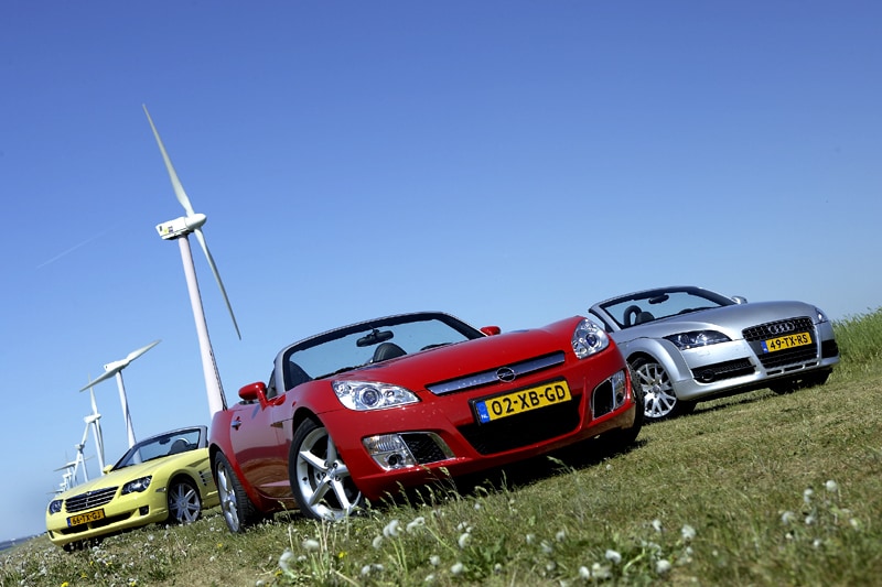 Opel GT  Chrysler Crossfire Roadster  Audi TT Ro