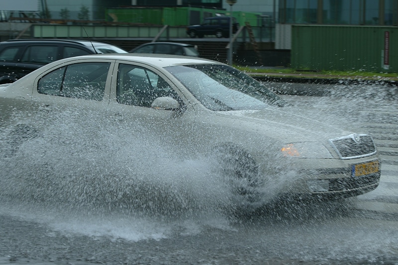 Regen in Amsterdam Zuidoost