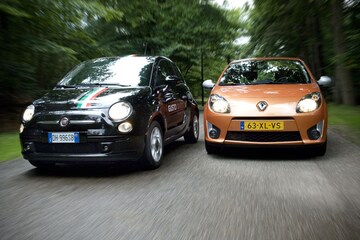 Fiat 500 en Renault Twingo