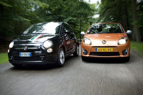 Fiat 500 en Renault Twingo - Vergelijkende test