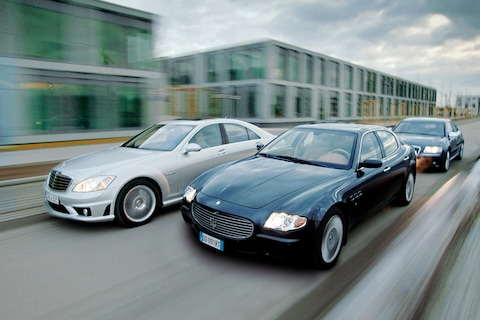 Mercedes S 63 AMG-Audi S8-Maserati Quattroporte