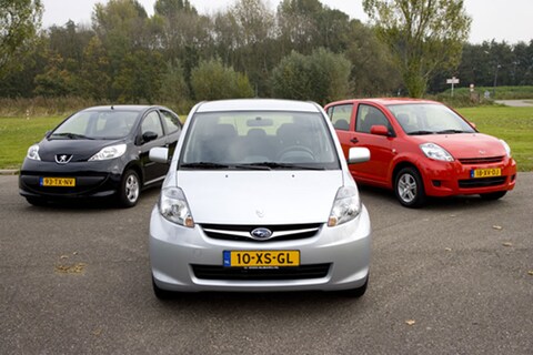 Daihatsu Sirion2 – Subaru Justy – Peugeot 107 - Test